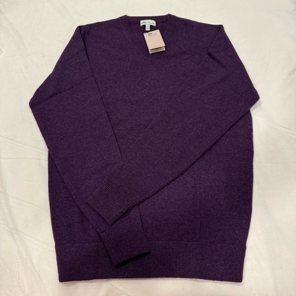 Peter Millar 92% Cashmere Sweater Purple Size Small New With Tags $398